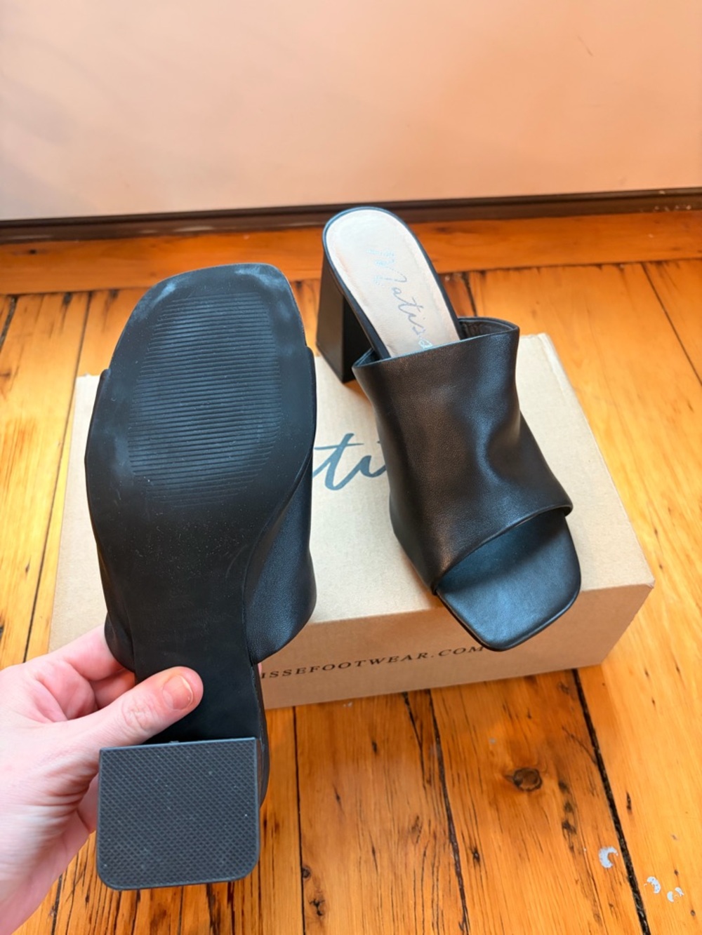 Matisse Kensington Heeled Black Sandal - Picture 7 of 8